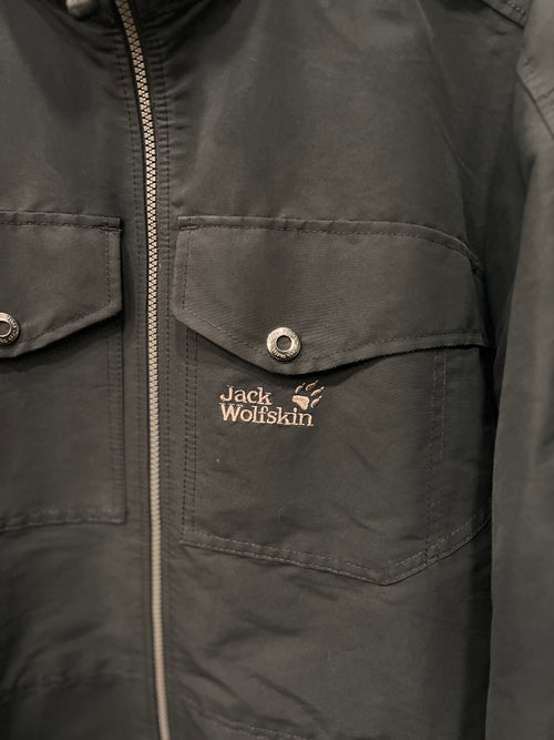 Jack Wolfskin Black Windbreaker - Size L