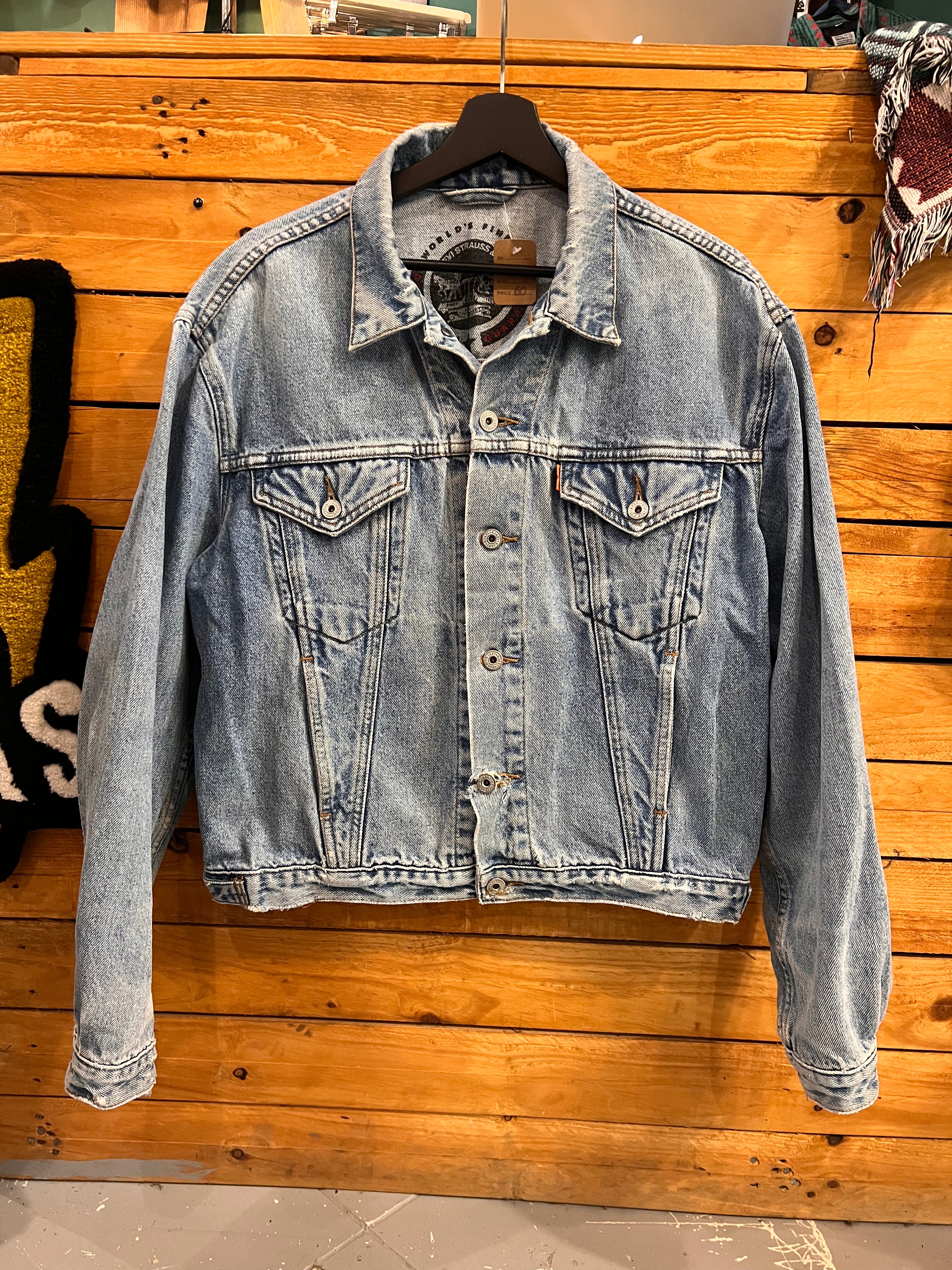 Levi's Denim Jacket Tab Arancione Anni '90 — Taglia L