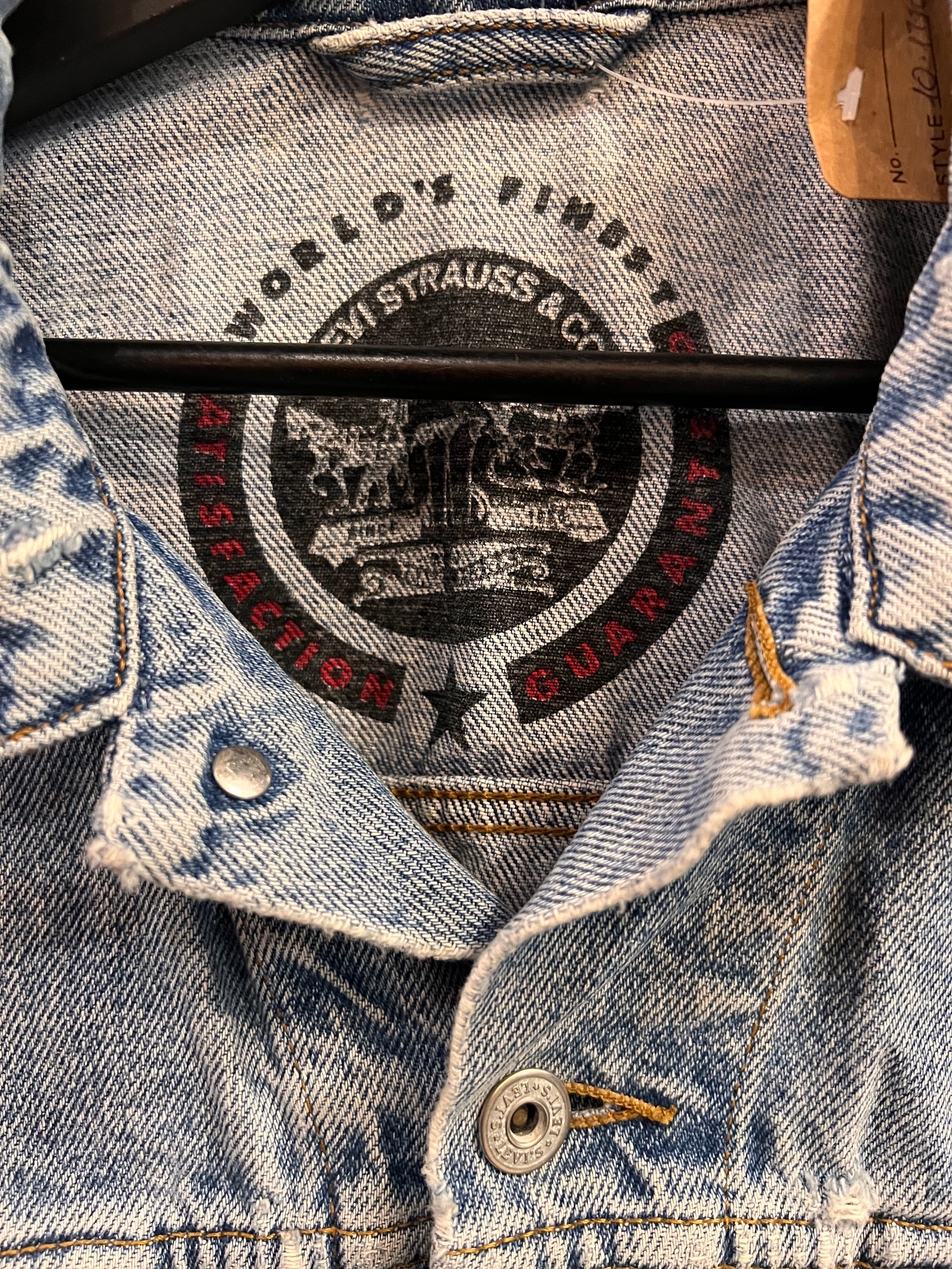 Levi's Denim Jacket Tab Arancione Anni '90 — Taglia L