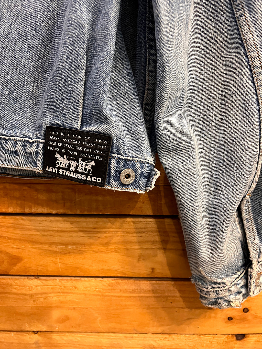 Levi's Denim Jacket Tab Arancione Anni '90 — Taglia L