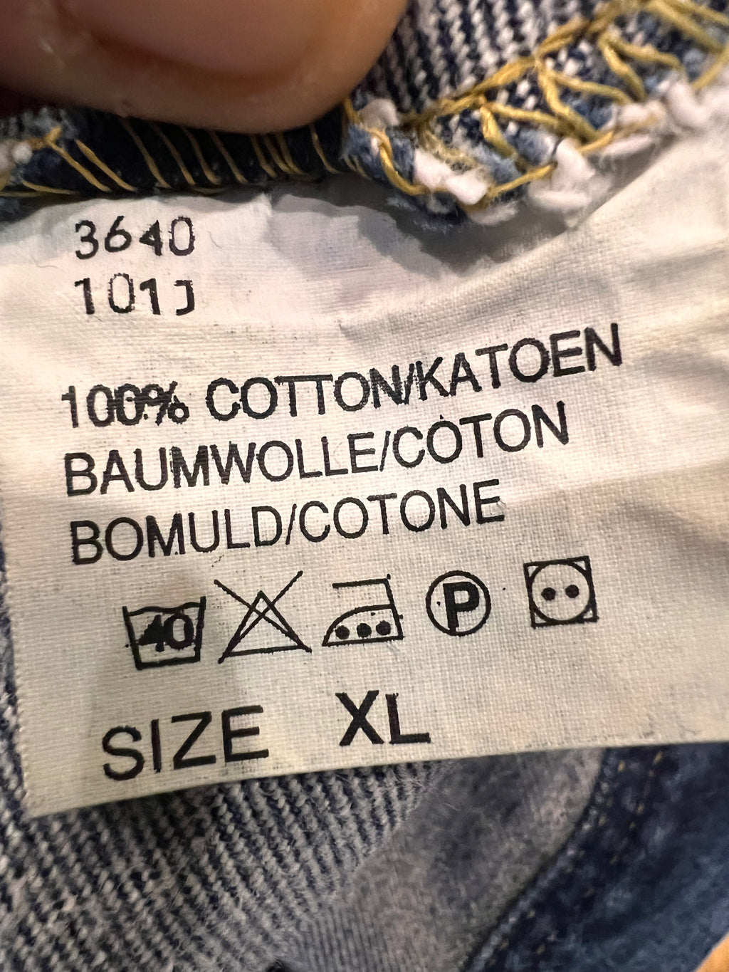 Lee Rider 101 Jeans Denim Blu – Taglia XL