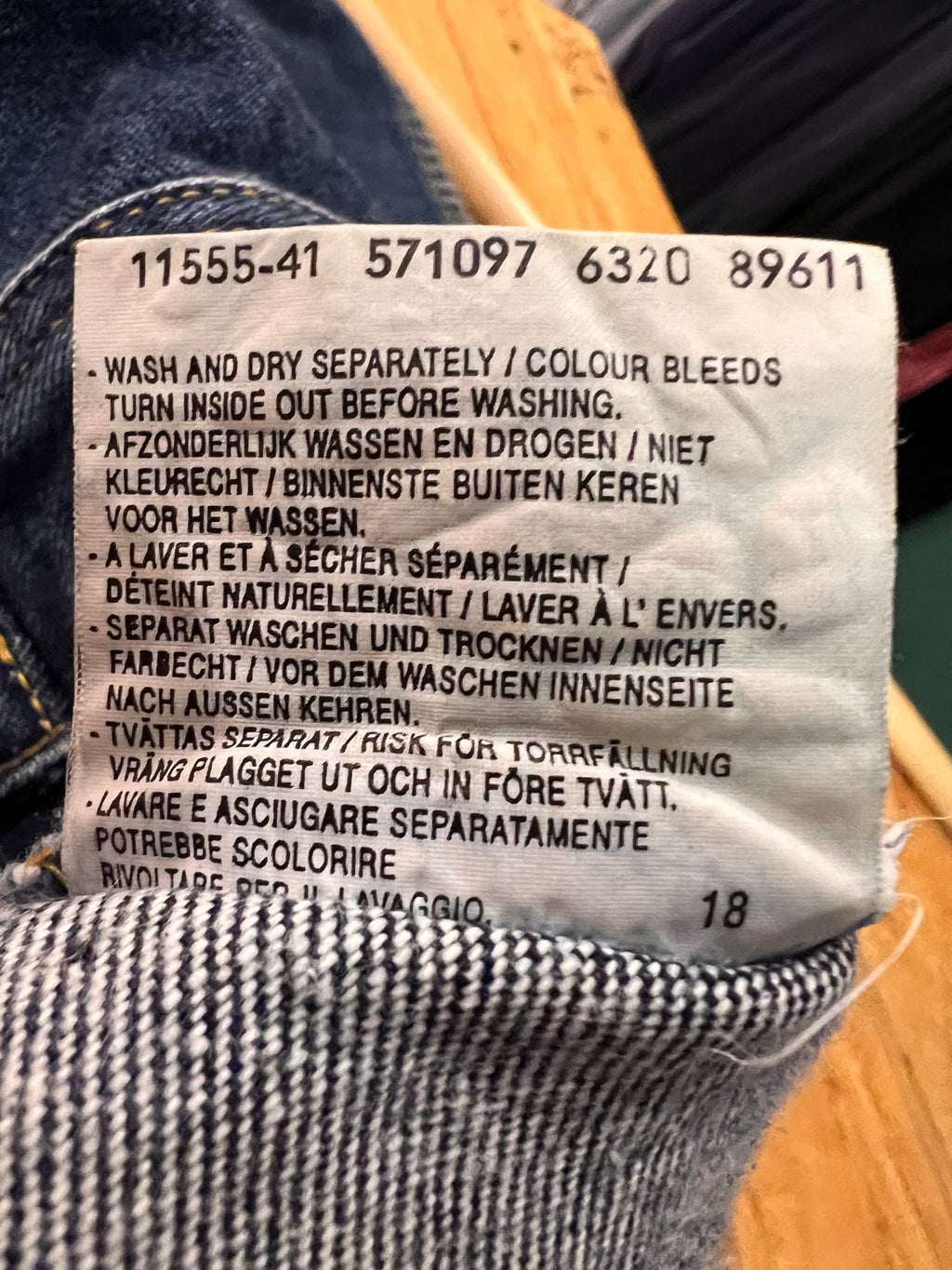 Lee Rider 101 Jeans Denim Blu – Taglia XL