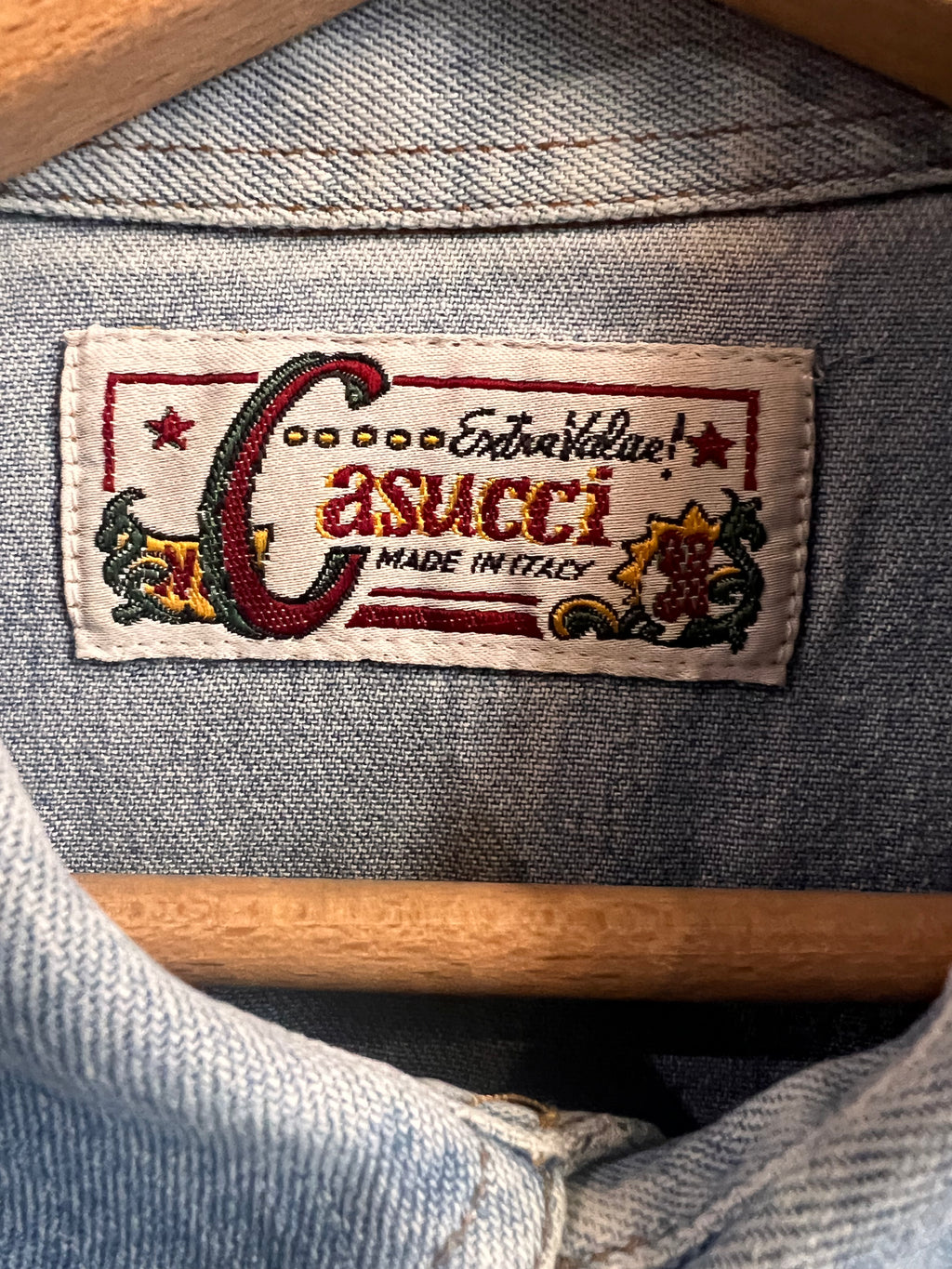 Camicia in Denim Casucci Anni '90 - Taglia L