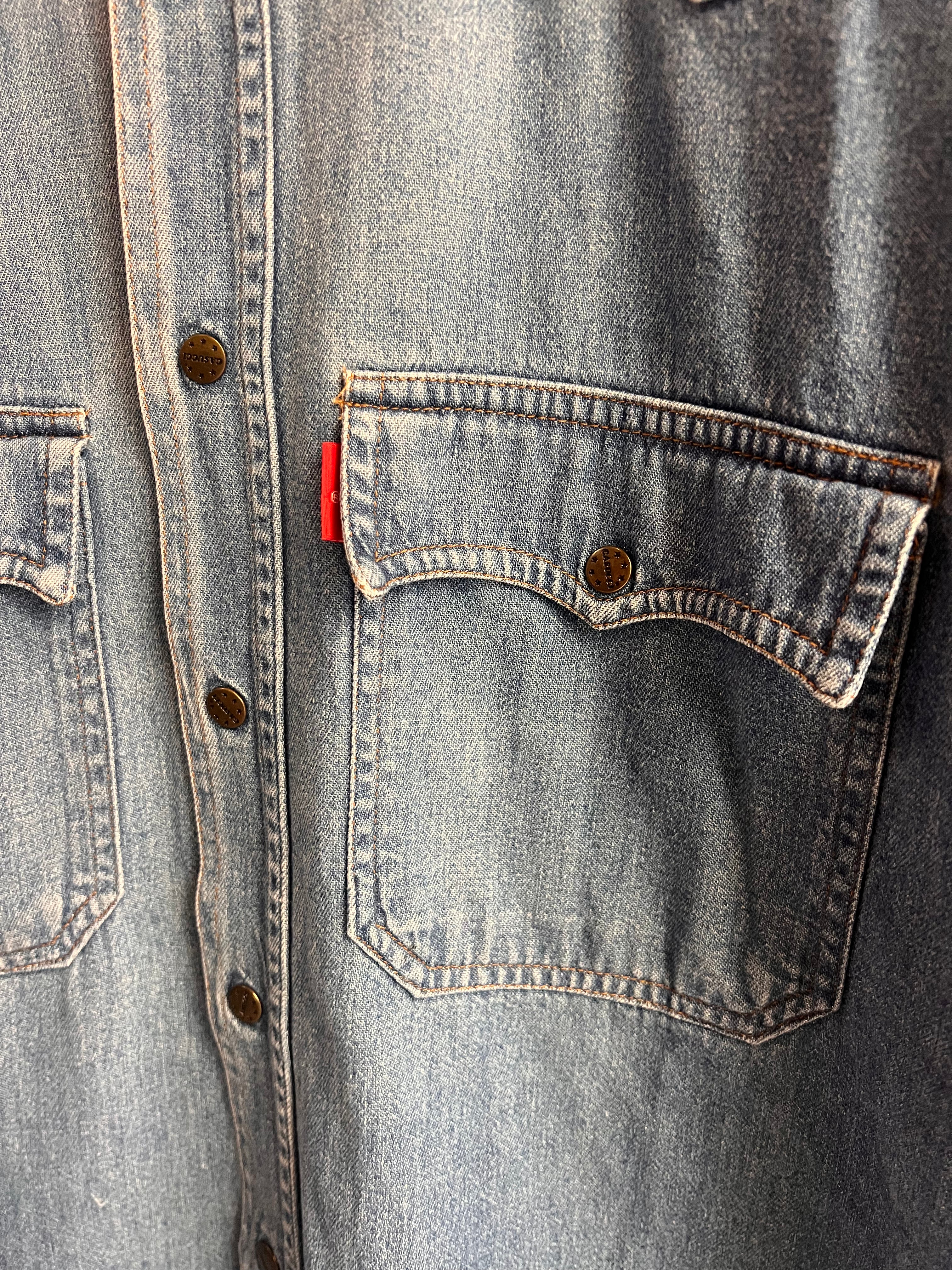 Camicia in Denim Casucci Anni '90 - Taglia L