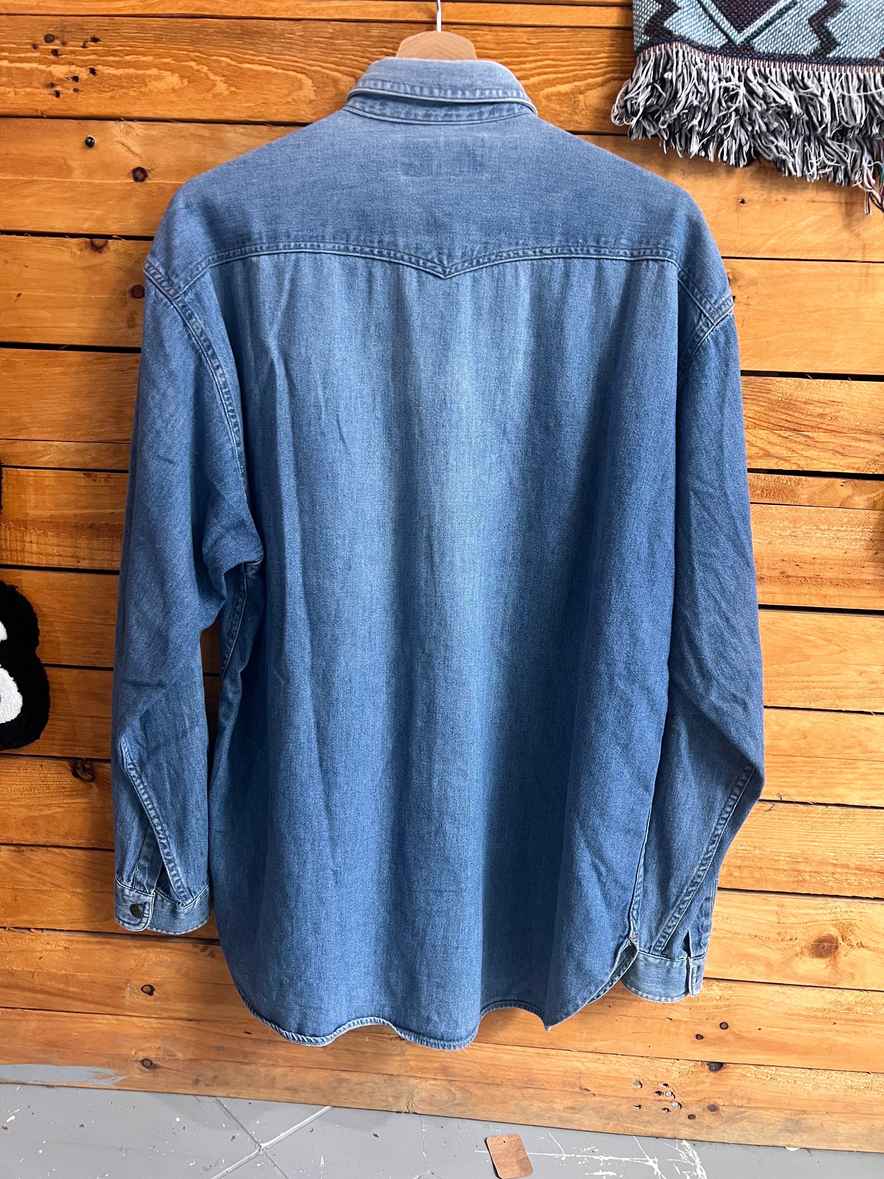 Camicia in Denim Casucci Anni '90 - Taglia L