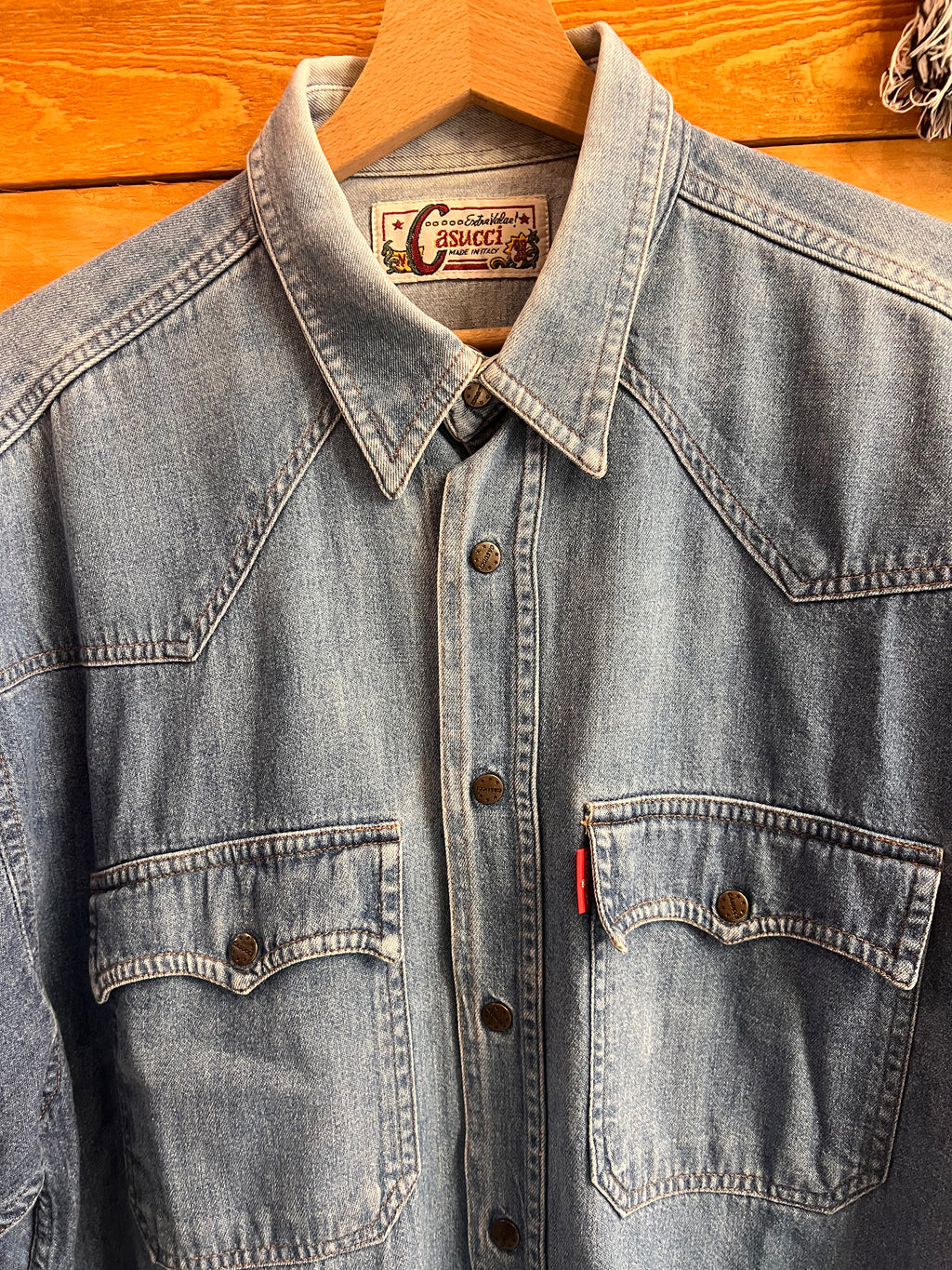 Camicia in Denim Casucci Anni '90 - Taglia L