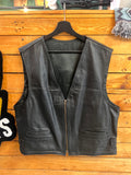 Gilet da Biker in Vera Pelle Uomo - Taglia L