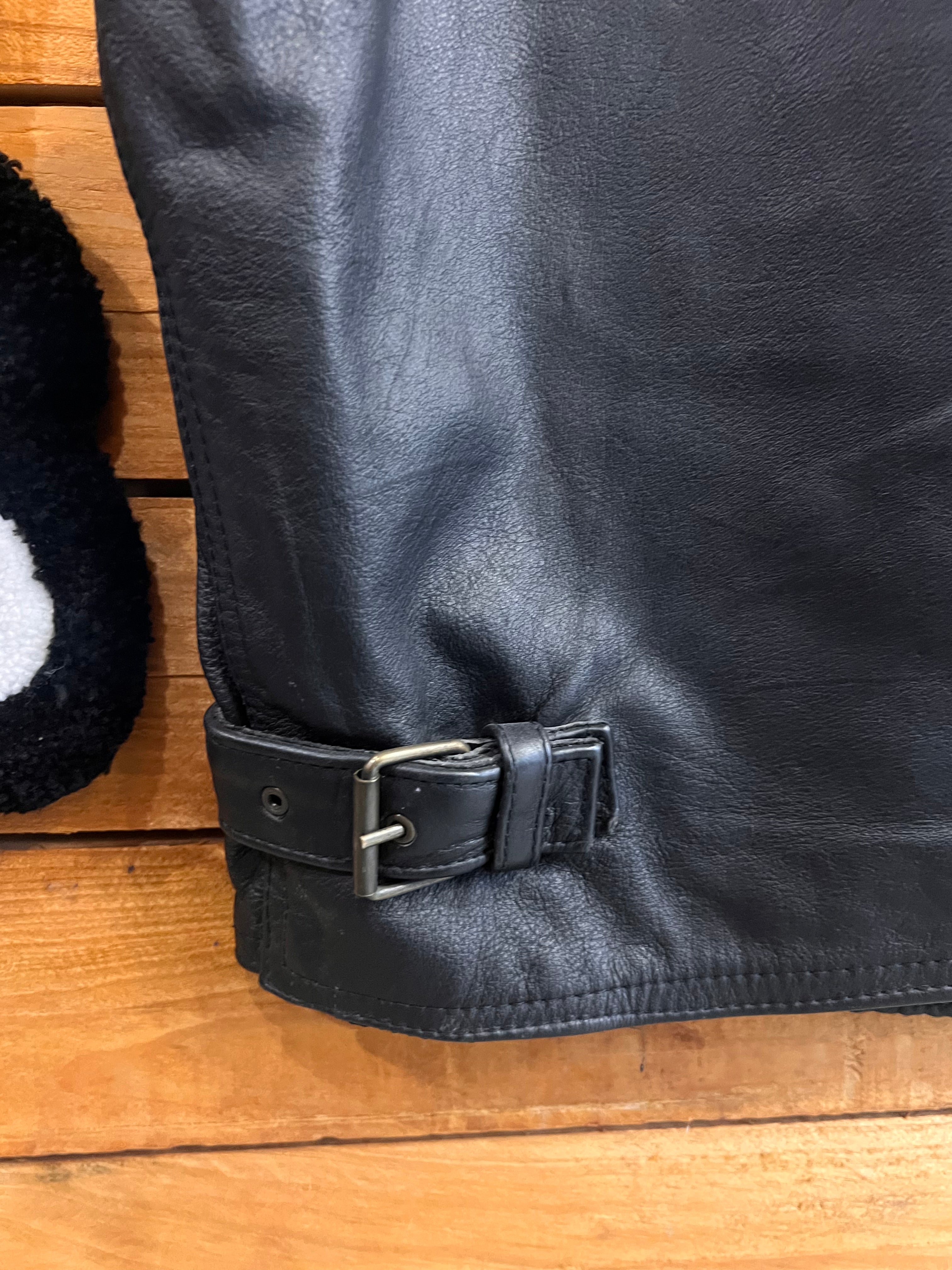 Gilet da Biker in Vera Pelle Uomo - Taglia L