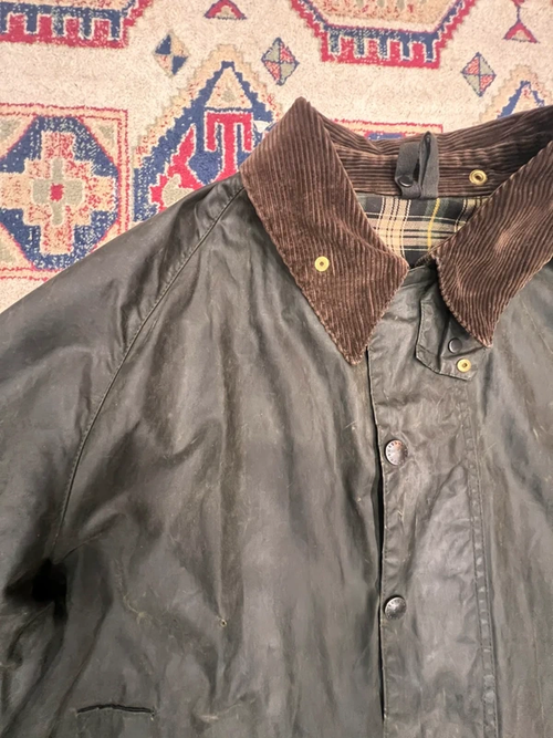 Barbour Beaufort Distressed Khaki - Size XXL